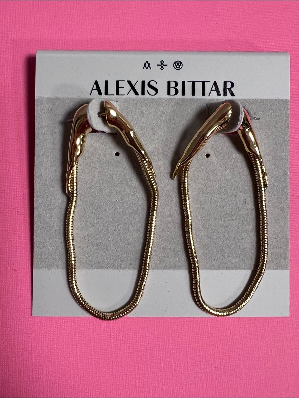 Alexis Bittar Drippy Chained Post Earrings NWT